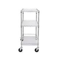 Cărucior-mobil-cu-roți-3-niveluri-89x46x90-cm-capacitate-300-kg-6-cârlige-roți-silențioase