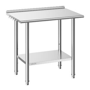 Masă-de-lucru-din-oțel-inoxidabil-91-5x61x89-cm-cu-bordură-raft-inferior-reglabil-și-5-cârlige