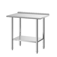 Masă-de-lucru-din-oțel-inoxidabil-91-5x61x89-cm-cu-bordură-raft-inferior-reglabil-și-5-cârlige