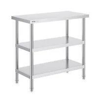 Masă-de-lucru-din-oțel-inoxidabil-SUS201-91-4x45-7x86-cm-3-niveluri-certificată-NSF