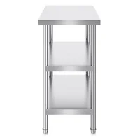 Masă-de-lucru-din-oțel-inoxidabil-SUS201-91-4x45-7x86-cm-3-niveluri-certificată-NSF
