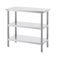 Masă-de-lucru-din-oțel-inoxidabil-SUS201-91-4x45-7x86-cm-3-niveluri-certificată-NSF