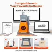 Gravator-laser-portabil-12W-laser-albastru-455-nm-viteză-5000-mm-s-suprafață-de-lucru-100-x-100-mm-Wi-Fi-clasa-4