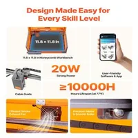 Gravor-laser-20W-cu-carcasă-de-protecție-zonă-de-lucru-300-x-300-mm-viteză-7000-mm-min-clasa-1-pentru-lemn-piele-și-sticlă