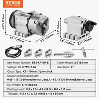 Cap-divizor-cu-mandrină-K11-100-mm-3-bacuri-a-4-a-axă-pentru-freză-CNC-motor-pas-cu-pas-Nema23-raport-6-1-contrapunct-MT2