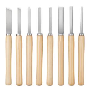 Set-de-dălți-pentru-strung-de-lemn-8-piese-oțel-carbon-lungime-maximă-36-cm-geantă-Oxford