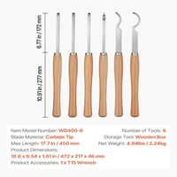 Set-de-dălți-pentru-strung-de-lemn-6-piese-plăcuțe-din-carbură-mânere-din-lemn-cutie-din-lemn-45-cm