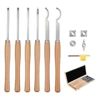 Set-de-dălți-pentru-strung-de-lemn-6-piese-plăcuțe-din-carbură-mânere-din-lemn-cutie-din-lemn-45-cm