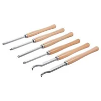 Set-de-dălți-pentru-strung-de-lemn-6-piese-plăcuțe-din-carbură-mânere-din-lemn-cutie-din-lemn-45-cm