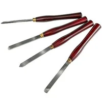 Set-de-dălți-pentru-strunjire-lemn-8-piese-lame-HSS-mânere-din-eucalipt-roșu-lungime-totală-41-cm