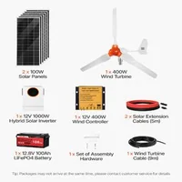 Sistem-hibrid-solar-eolian-600W-12V-2-buc-panouri-de-100W-turbină-eoliană-400W-baterie-LiFePO4-100Ah-invertor-1000W