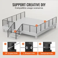 Stâlp-de-colț-pentru-balustradă-cu-cabluri-91-cm-secțiune-2-5x5-cm-găuri-în-formă-de-L-oțel-inoxidabil-SUS304-negru-1-bucată
