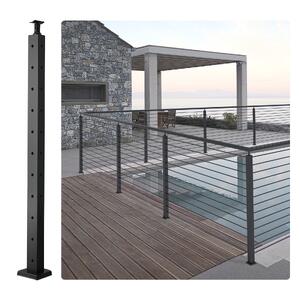 Stâlp-de-colț-pentru-balustradă-cu-cabluri-91-cm-secțiune-2-5x5-cm-găuri-în-formă-de-L-oțel-inoxidabil-SUS304-negru-1-bucată