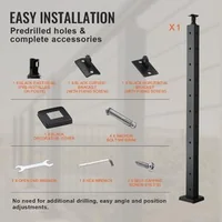 Stâlp-de-colț-pentru-balustradă-cu-cabluri-91-cm-secțiune-2-5x5-cm-găuri-în-formă-de-L-oțel-inoxidabil-SUS304-negru-1-bucată