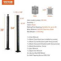 Stâlp-de-colț-pentru-balustradă-cu-cabluri-91-cm-secțiune-2-5x5-cm-găuri-în-formă-de-L-oțel-inoxidabil-SUS304-negru-1-bucată