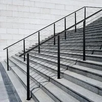 Stâlp-pentru-balustradă-cu-cablu-pentru-scări-107-cm-secțiune-2-5x5-cm-găuri-la-30-de-grade-din-oțel-inoxidabil-negru-1-bucată