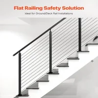 Stâlp-pentru-balustradă-cu-cablu-pentru-scări-107-cm-secțiune-2-5x5-cm-găuri-la-30-de-grade-din-oțel-inoxidabil-negru-1-bucată