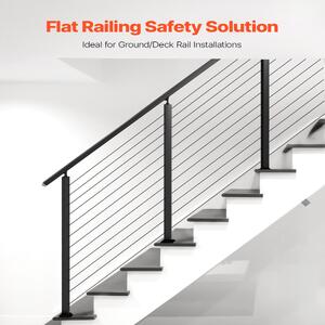 Stâlp-pentru-balustradă-cu-cablu-pentru-scări-107-cm-secțiune-2-5x5-cm-găuri-la-30-de-grade-din-oțel-inoxidabil-negru-1-bucată