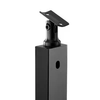 Stâlp-pentru-balustradă-cu-cablu-pentru-scări-107-cm-secțiune-2-5x5-cm-găuri-la-30-de-grade-din-oțel-inoxidabil-negru-1-bucată