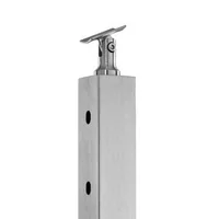 Stâlp-pentru-balustradă-cu-cablu-pentru-scări-107-cm-secțiune-5x5-cm-găuri-la-30-de-grade-din-oțel-inoxidabil-argintiu-HR-005G