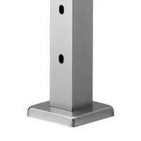 Stâlp-pentru-balustradă-cu-cablu-pentru-scări-107-cm-secțiune-5x5-cm-găuri-la-30-de-grade-din-oțel-inoxidabil-argintiu-HR-005G