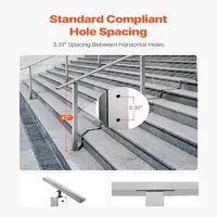 Stâlp-pentru-balustradă-cu-cablu-pentru-scări-107-cm-secțiune-5x5-cm-găuri-la-30-de-grade-din-oțel-inoxidabil-argintiu-HR-005G