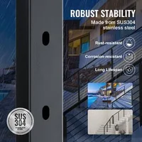 Stâlp-pentru-balustradă-cu-cablu-pentru-scări-91-cm-secțiune-2-5x5-cm-găuri-la-30-de-grade-din-oțel-inoxidabil-negru-1-bucată