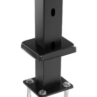 Stâlp-pentru-balustradă-cu-cablu-pentru-scări-91-cm-secțiune-2-5x5-cm-găuri-la-30-de-grade-din-oțel-inoxidabil-negru-1-bucată