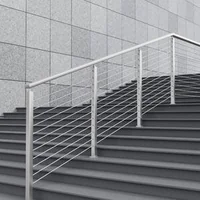 Stâlp-pentru-balustradă-cu-cabluri-pentru-scări-107-cm-secțiune-5x5-cm-găuri-la-30-grade-oțel-inoxidabil-argintiu-HR-005