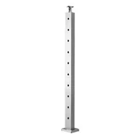 Stâlp-pentru-balustradă-cu-cabluri-91-cm-secțiune-2-5x5-cm-găuri-preforate-oțel-cu-acoperire-cu-pulbere-argintiu