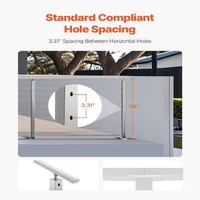 Stâlp-pentru-balustradă-cu-cabluri-91-cm-secțiune-2-5x5-cm-găuri-preforate-oțel-cu-acoperire-cu-pulbere-argintiu
