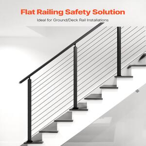 Stâlp-pentru-balustradă-de-cablu-pentru-scări-107-cm-secțiune-5x5-cm-deschideri-la-30-de-grade-oțel-inoxidabil-negru-HR-006G