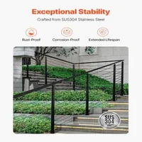 Stâlp-pentru-balustradă-de-cablu-pentru-scări-107-cm-secțiune-5x5-cm-deschideri-la-30-de-grade-oțel-inoxidabil-negru-HR-006G