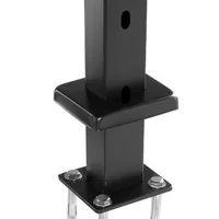 Stâlp-pentru-balustradă-de-cablu-pentru-scări-107-cm-secțiune-5x5-cm-deschideri-la-30-de-grade-oțel-inoxidabil-negru-HR-006G