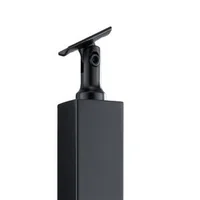 Stâlp-pentru-balustradă-cu-cabluri-107-cm-secțiune-5x5-cm-fără-găuri-oțel-inoxidabil-SUS304-finisaj-periat-negru