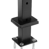 Stâlp-de-balustradă-cu-cabluri-107-cm-secțiune-2-5x5-cm-cu-găuri-preforate-orizontale-negru