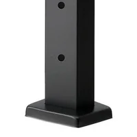 Stâlp-de-balustradă-cu-cabluri-107-cm-secțiune-2-5x5-cm-cu-găuri-preforate-orizontale-negru