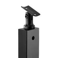 Stâlp-de-balustradă-cu-cabluri-107-cm-secțiune-2-5x5-cm-cu-găuri-preforate-orizontale-negru