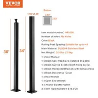 Stâlp-pentru-balustradă-cu-cabluri-91-cm-secțiune-5x5-cm-fără-găuri-negru