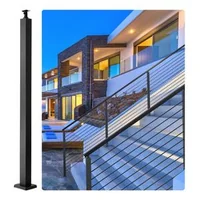 Stâlp-pentru-balustradă-cu-cabluri-91-cm-secțiune-5x5-cm-fără-găuri-negru