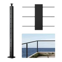 Stâlp-pentru-balustradă-cu-cablu-91-cm-secțiune-2-5x5-cm-cu-găuri-preforate-în-L-negru
