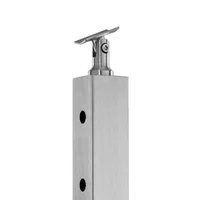Stâlp-pentru-balustradă-cu-cablu-107-cm-secțiune-5x5-cm-cu-găuri-orizontale-preforate-argintiu