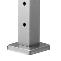 Stâlp-pentru-balustradă-cu-cablu-107-cm-secțiune-5x5-cm-cu-găuri-orizontale-preforate-argintiu