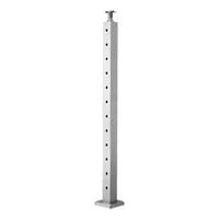 Stâlp-pentru-balustradă-cu-cablu-107-cm-secțiune-5x5-cm-cu-găuri-orizontale-preforate-argintiu