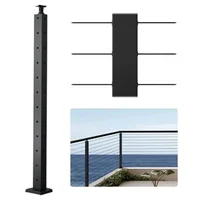 Stâlp-pentru-balustradă-cu-cablu-107-cm-secțiune-2-5x5-cm-cu-găuri-preforate-în-L-negru