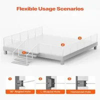 Stâlp-de-balustradă-cu-cabluri-91-cm-secțiune-5x5-cm-cu-găuri-preforate-orizontale-argintiu
