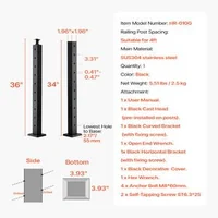 Stâlp-de-balustradă-cu-cabluri-91-cm-secțiune-5x5-cm-cu-găuri-preforate-înclinate-la-30-negru
