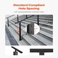 Stâlp-de-balustradă-cu-cabluri-91-cm-secțiune-5x5-cm-cu-găuri-preforate-înclinate-la-30-negru
