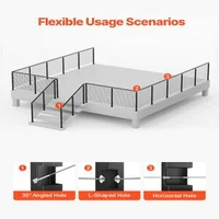 Stâlp-pentru-balustradă-din-cablu-107-cm-secțiune-5x5-cm-găuri-preforate-negru-1-buc