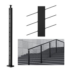 Stâlp-pentru-balustradă-cu-cablu-107-cm-secțiune-2-5x5-cm-găuri-la-un-unghi-de-30-negru-1-buc
